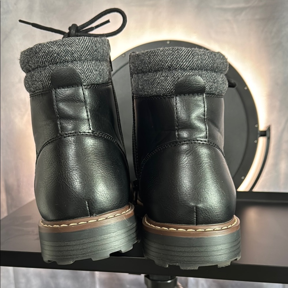 Sonoma Men's Black Leather Boots 11.5 - Picture 5 of 9